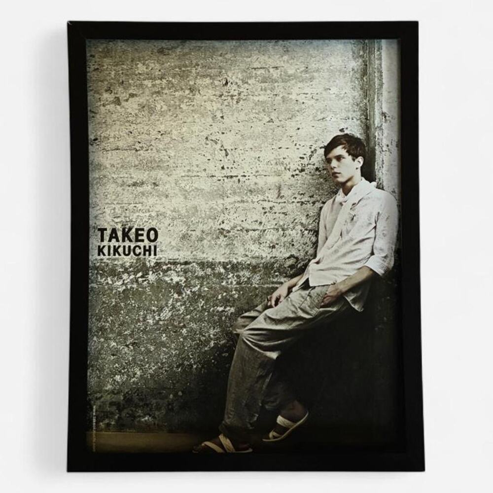 TAKEO KIKUCHI framed poster Archive 9x11 rare Japanese Fashion Issue